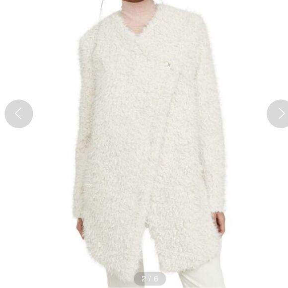 NWT BB Dakota Steve Madden Soft Serve Drape Front Coat - Picture 2 of 8